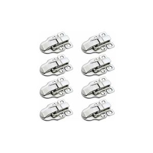 Dopa 8 piezas pestillo de palanca pestillo de palanca de metal pestillo de palanca pestillo de caja de resorte para maletero de coche caja de barato