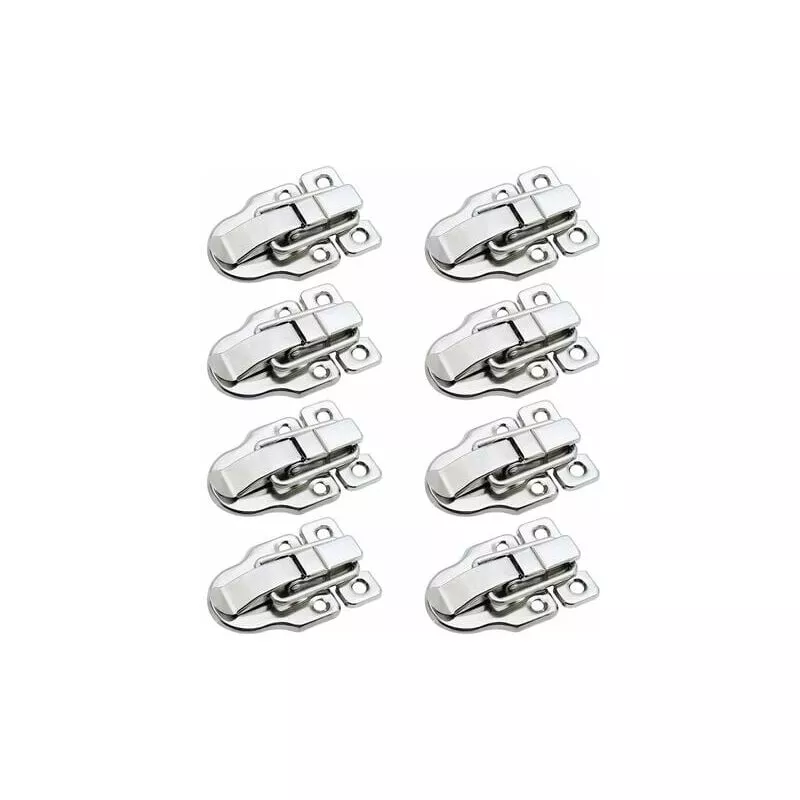 Dopa 8 piezas pestillo de palanca pestillo de palanca de metal pestillo de palanca pestillo de caja de resorte para maletero de coche caja de barato