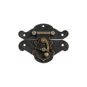 Dopa Estilo Vintage Antiguo En Relieve Cerrojo Pestillo con Tornillos para Gabinete Decorativo Armario Joyeros Cajas de Regalo Maletas o Muebles barato