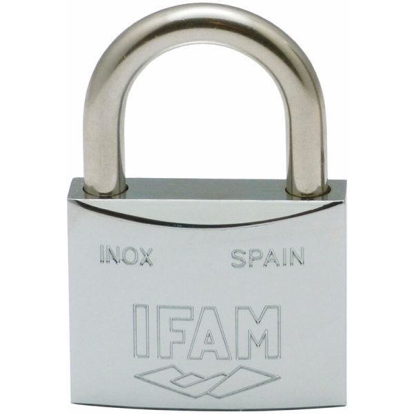 E3/87647 candado inox 30. inoxidable. 30mm. con 2 llaves. arco normal. Ifam barato