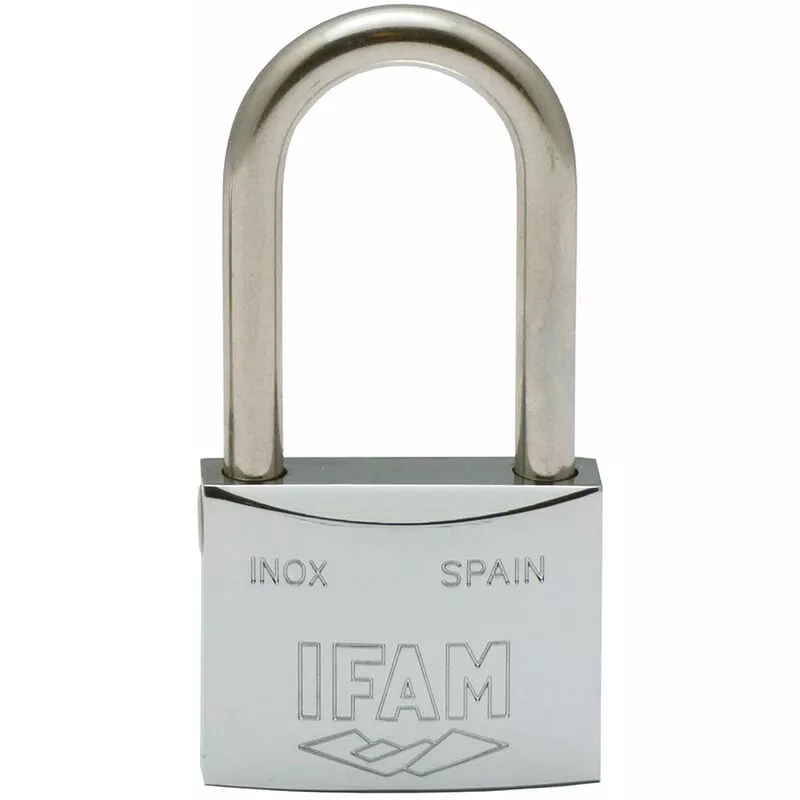 E3/87648 candado inox 30AL . inoxidable. 30mm. con 2 llaves. arco largo. Ifam barato