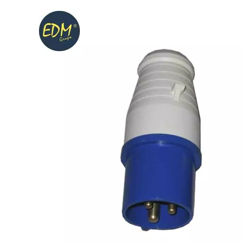 EDM - Clavija cetac 2 p+t azul 16a envasada solera barato