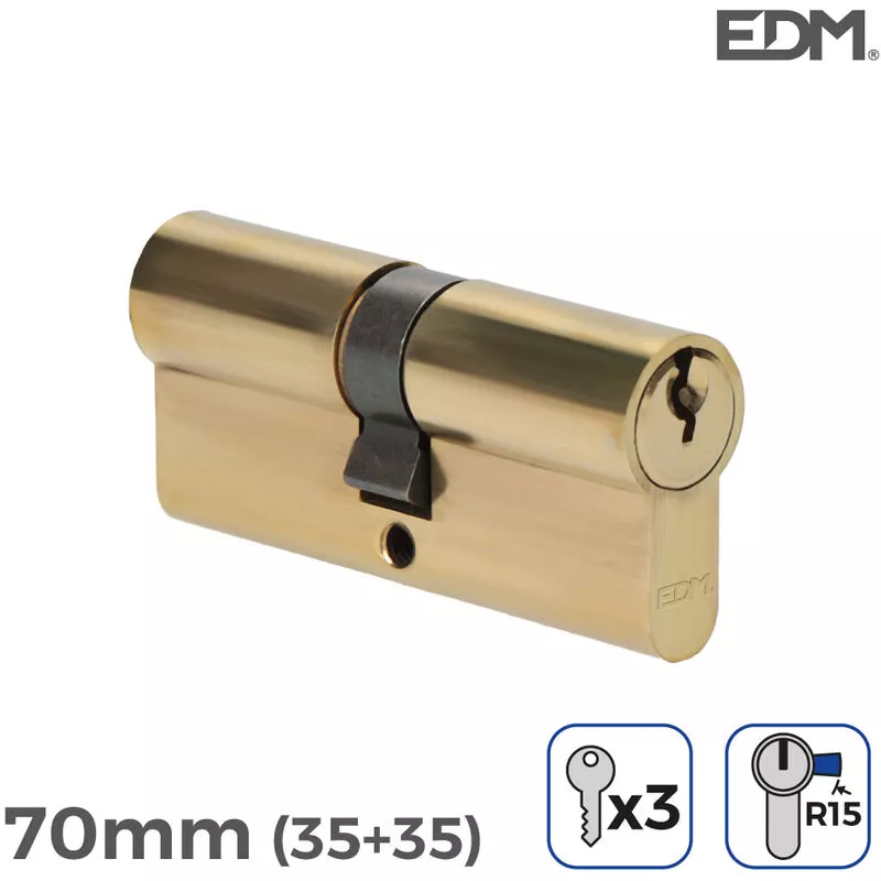 EDM - E3/85164 bombin laton 70MM (35+35MM) leva larga R15 con 3 llaves de serreta incluidas barato