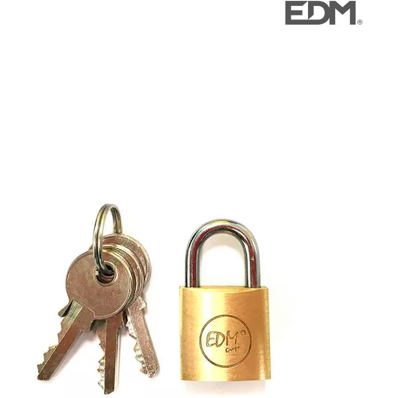 EDM - E3/85206 candado laton arco normal 20X12MM blister barato