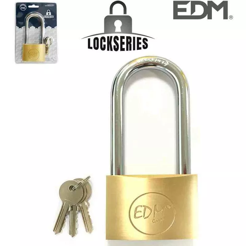 EDM - E3/85231 candado laton arco largo 60X90MM blister barato