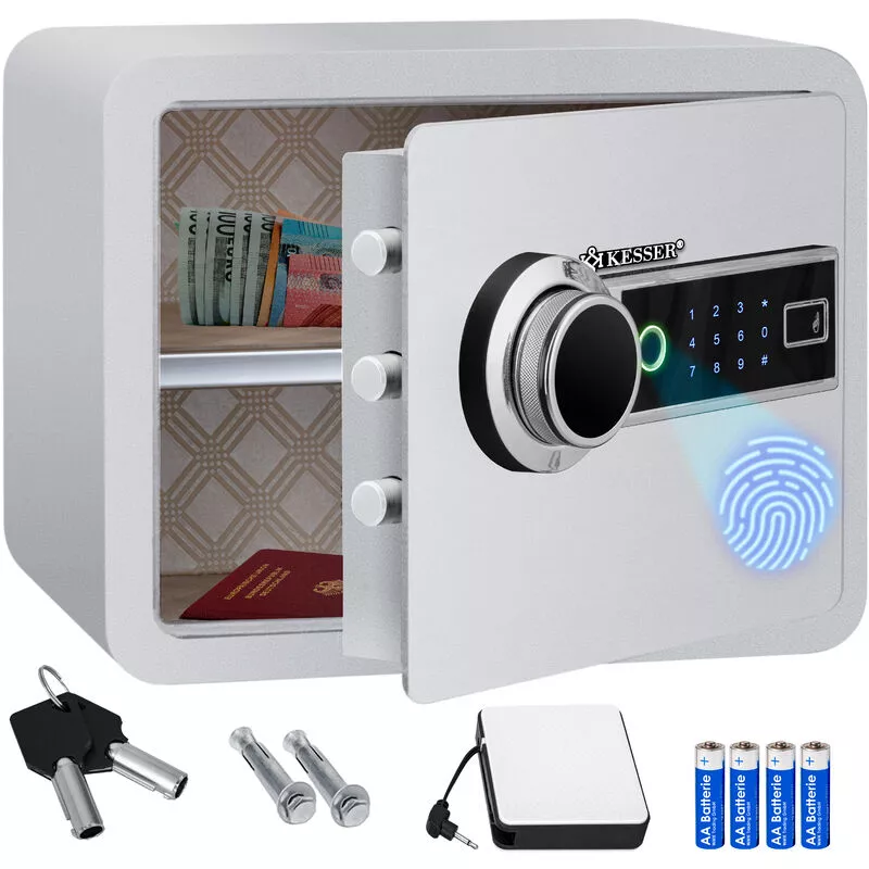 Electr. Caja fuerte con huella dactilar Incluye Caja de la batería Caja fuerte electrónica 3 cerraduras de doble perno Caja fuerte de pared de suelo barato