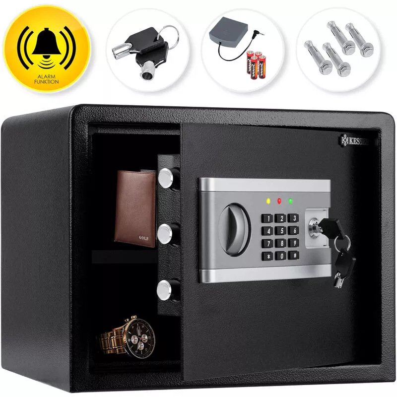 Electr. Seguro Incluye Caja de la batería Caja fuerte electrónica 3 cerraduras de doble perno Caja fuerte de pared de suelo Caja fuerte para muebles barato
