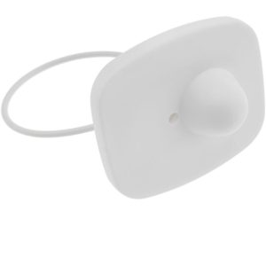 Etiqueta antihurto compatible eas rf 8.2MHz 48x42mm blanca antirrobo cable acero 100 unidades - Primematik barato