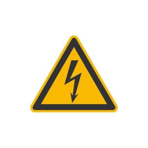 FP - Placa de adverdencia Atención corriente eléctrica lámina