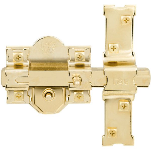 Fac - 01188 cerrojo 201-R/80 dorado bombin 50MM barato