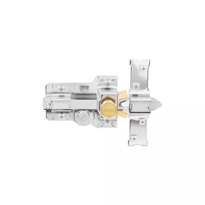 Fac - cerrojo 303-T/115 izda. B-90 mm. niquel - fac barato