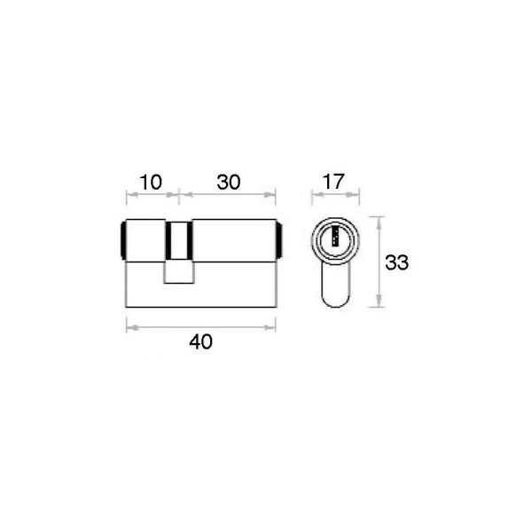 Fac - cilindro 40 mm. p laton 30X10 13.5 caja - fac barato