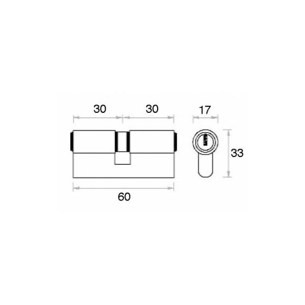 Fac - cilindro 60 mm. p laton 30X30 13.5 caja mc - fac barato