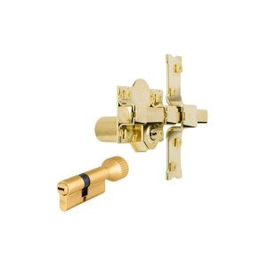 Fac - conj. seguridad clonico c/pomo 40X30 / lp dorado - fac barato