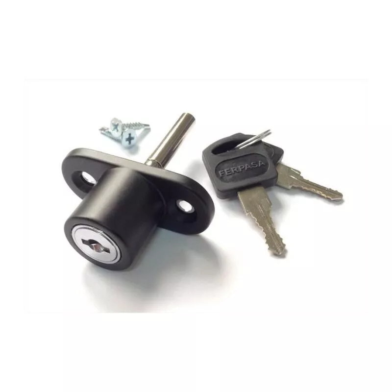 Ferpasa - cerradura ventana alumino negra barato