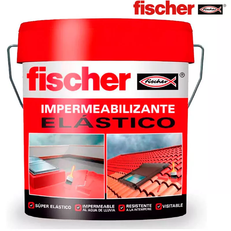 Fischer - Impermeabilizante 15l. rojo 547153 barato