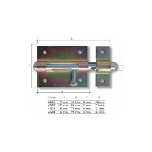 Flores Cortã ‰ S - Flores Cortés - Cerrojo 70 mm (58 x 108) barato