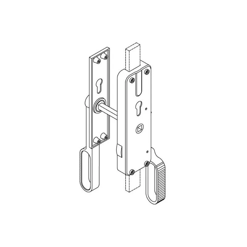 Fuhr Carl Gmbh - Cerradura de Palanca Manilla Doble + Cilindro Izquierda fuhr - TF1199L barato