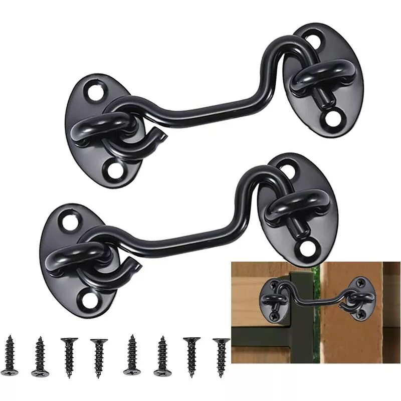 Gancho de pestillo de puerta de gancho de cabina de 2 piezas