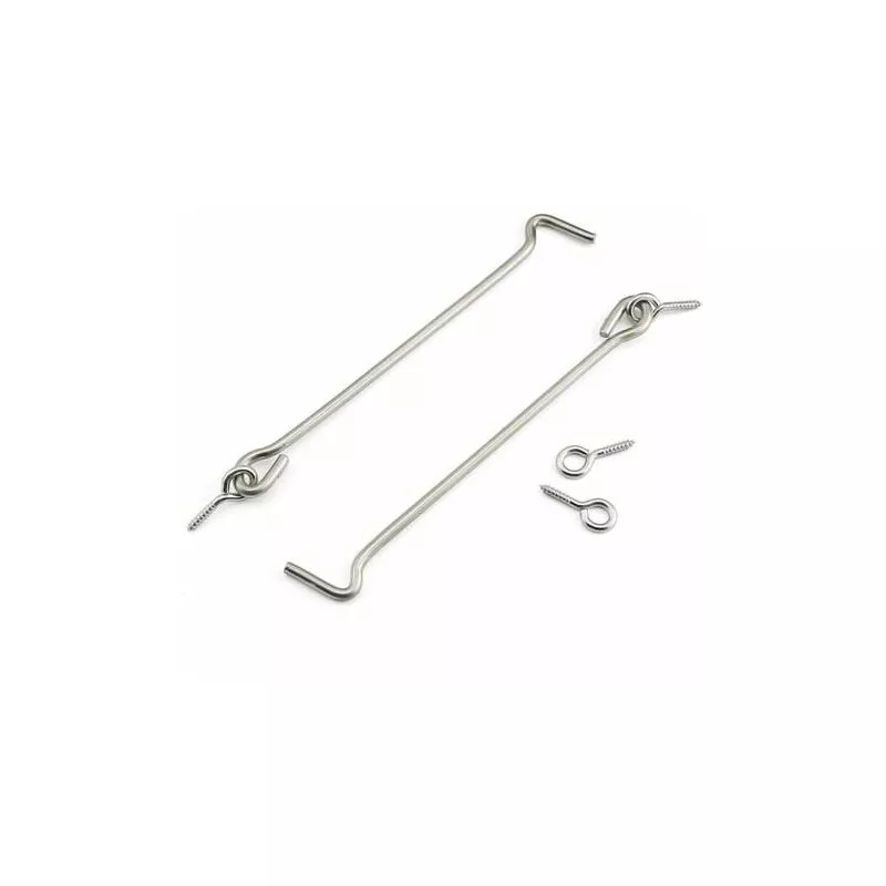 Gancho de pestillo de ventana de x 6 pulgadas y gancho de pestillo de puerta con ojal de acero inoxidable para cabina con cáncamo lylm barato