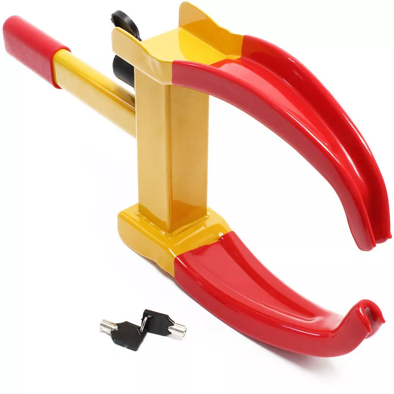 Garra rueda estacionamiento Bloqueo neumático Antirrobo Pinza sujeción Seguridad pendientes cuestas barato