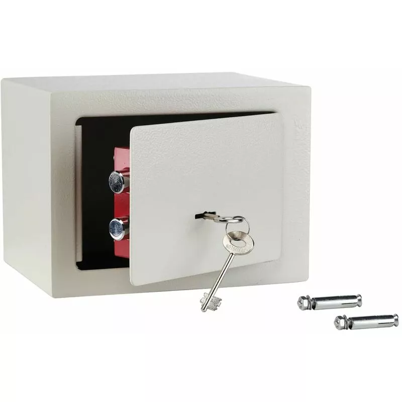 HI - Caja fuerte de hotel con 2 llaves acero blanco 23x17x17 cm Blanco barato