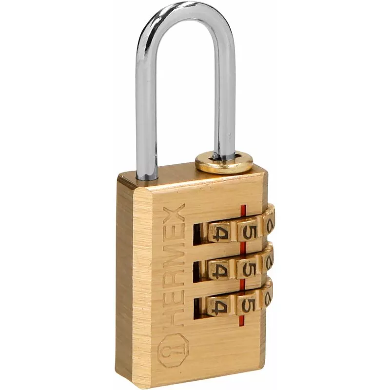 Hermex - Candado latón de combinación - 20 mm barato