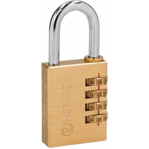 Hermex - Candado latón de combinación - 40 mm barato