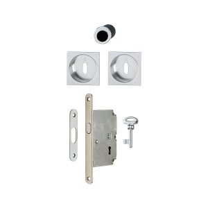 Hoppe - Cerradura+perno+dedo 4921 llave l cuadrada para puerta corredera - cromo brillante - 3948147 barato