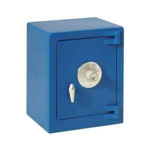 Hucha caja fuerte azul barato