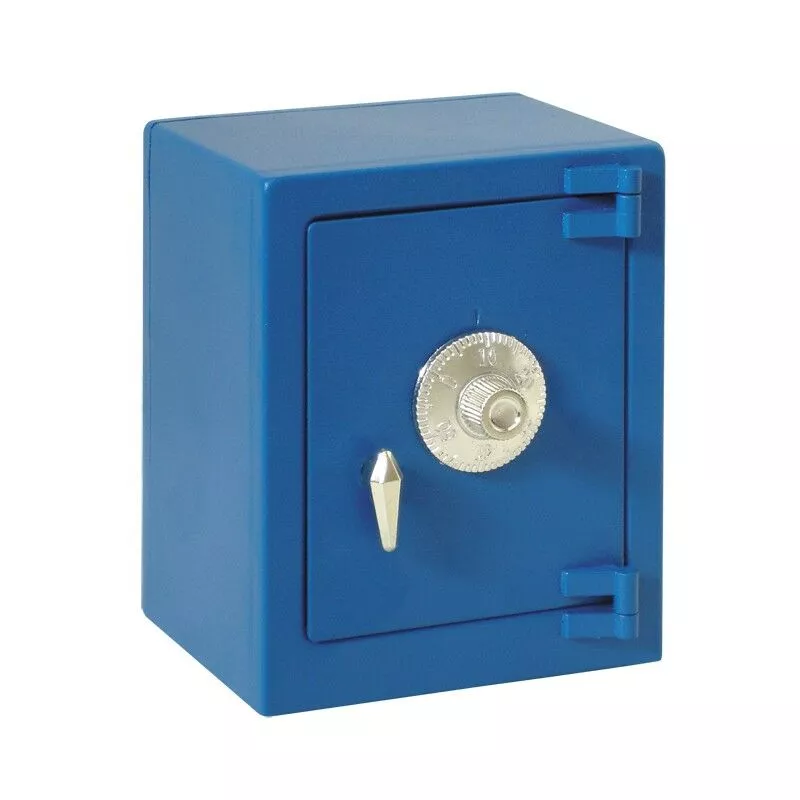 Hucha caja fuerte azul barato