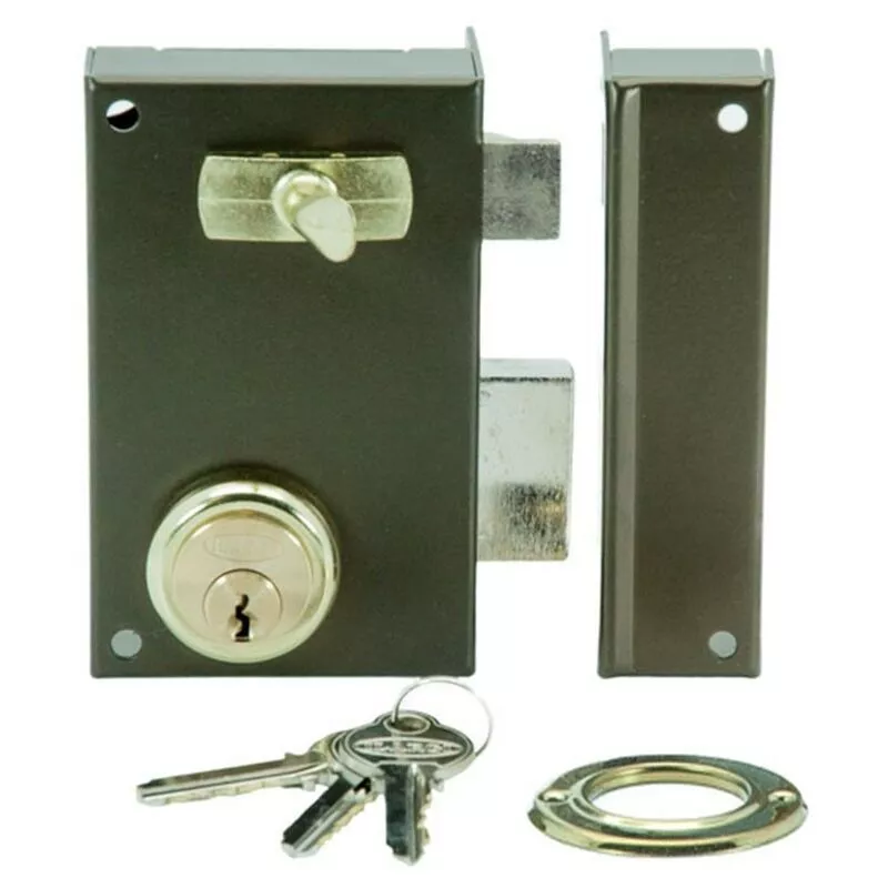 Ilargi - cerradura sobreponer 56A 60mm derecha bombillo redondo barato