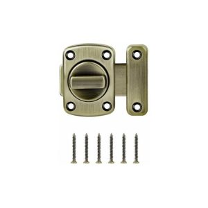 Inavk Pestillo de baño de aleación de acero inoxidable cepillado para puerta de inodoro (46 mm