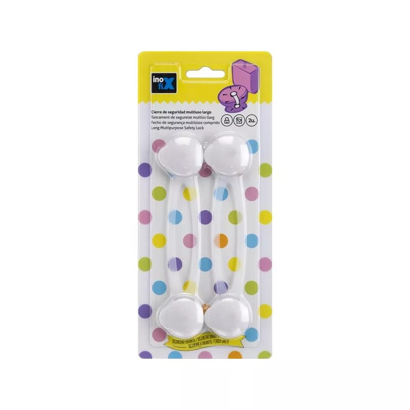 Inofix - Cierre seguridad multiuso largo Blanco 2 unidades 5100 barato