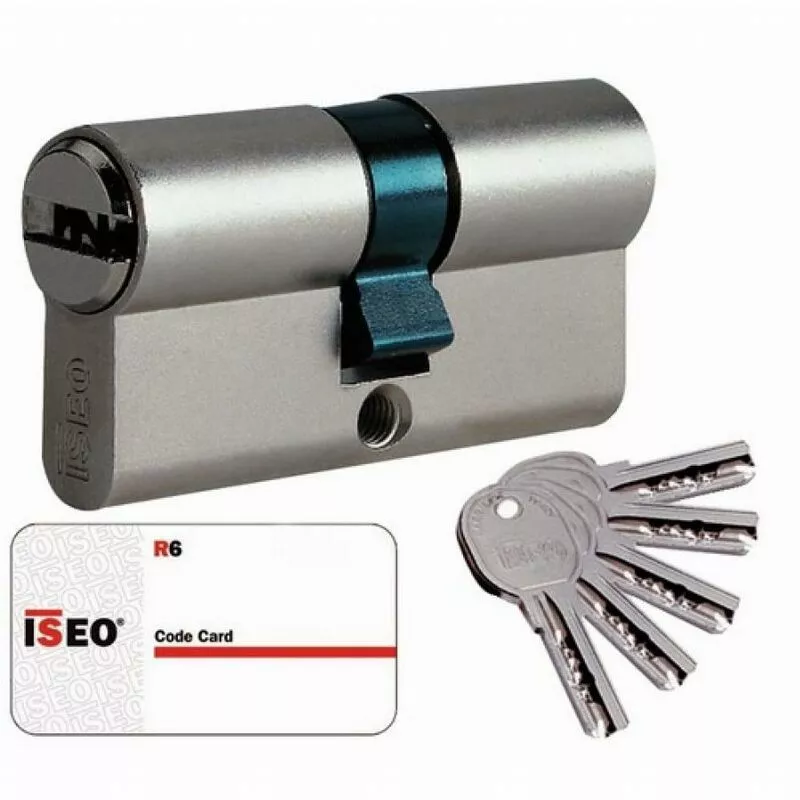 Iseo Cavers - Cilindro Cavers iseo City ISR6 - 2 entradas de llave - Misma variedad V9 AGL004302 - Niquelado - 30 x 60 mm barato