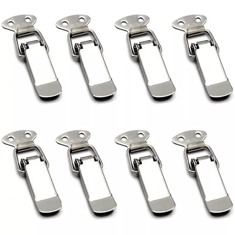 Juego de 8 pestillos de palanca de acero inoxidable para cajas de herramientas