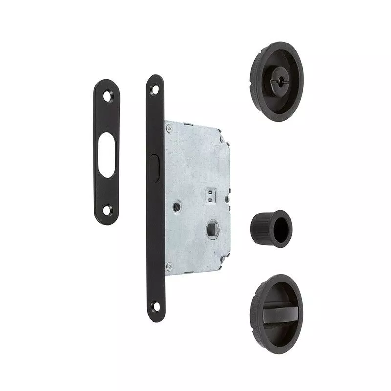 KIT CIERRE PUERTA CORREDERA RED. NEGRO Ø56 EXTERIOR