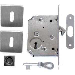 Klose Besser - Cerradura de Corredera Cuadrado Colo acero inoxidable con Llave Cuadrada a ras barato