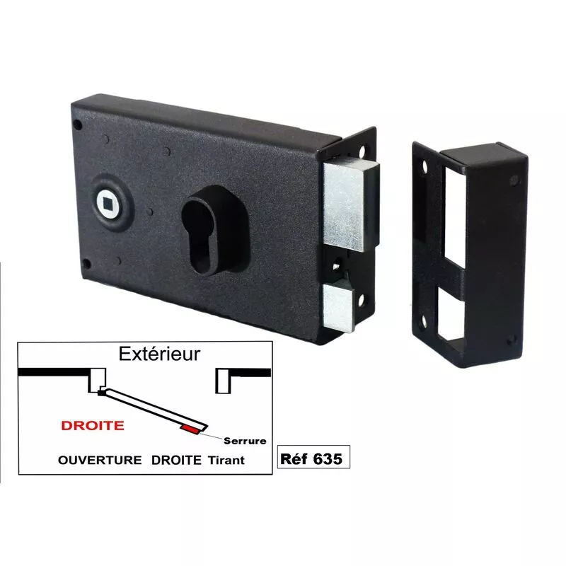 Klose Besser - cerradura de 1 Punto Horizontal Con Cuadradillo con cilindro europeo (se Entrega sin cilindro) para el Cilindro Europeo - Derecho barato