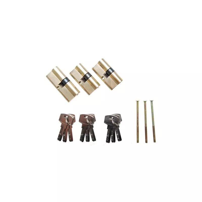 Kraftmann - bgs diy 8092 juego de bombillos de cerradura de latón llaves iguales 15 piezas barato