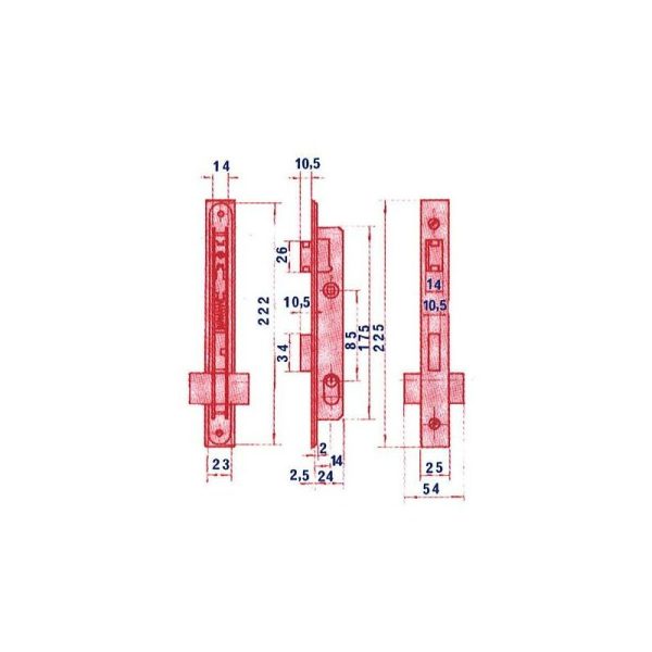 Lince - cerradura puerta metalica 5550 14 barato