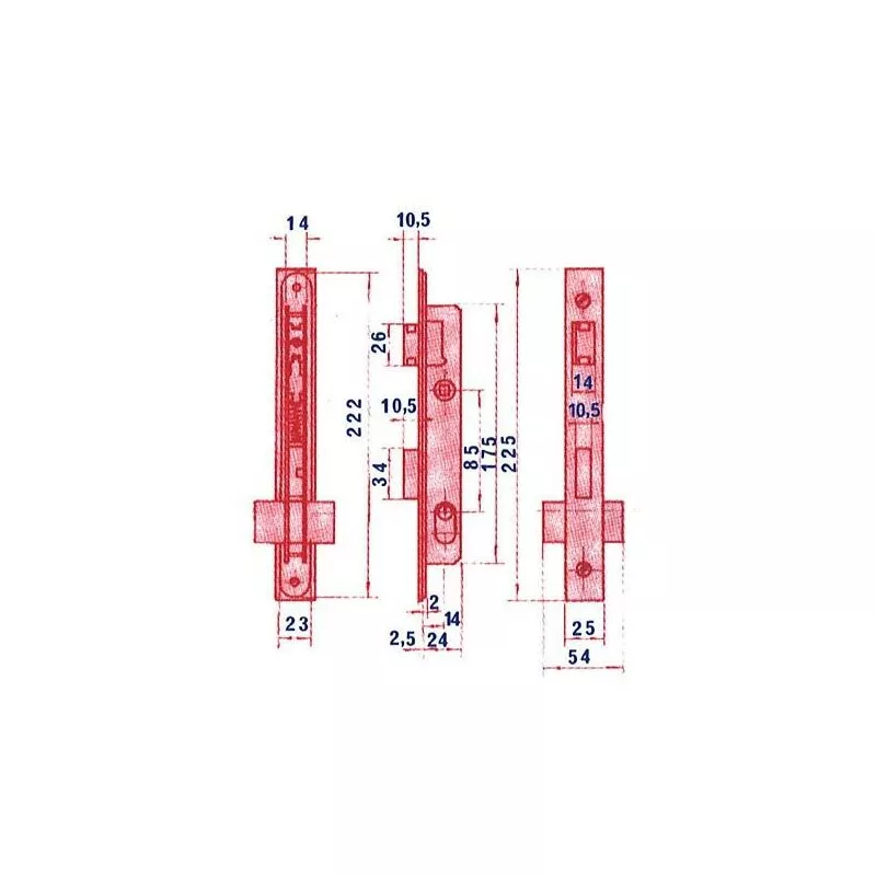 Lince - cerradura puerta metalica 5550 14 barato