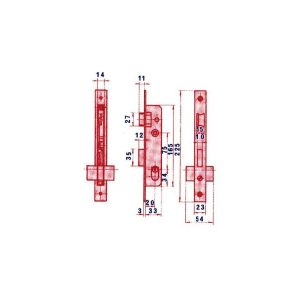 Lince - cerradura puerta metalica 5560 20 hz barato
