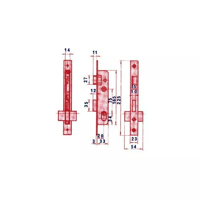 Lince - cerradura puerta metalica 5560 20 hz barato