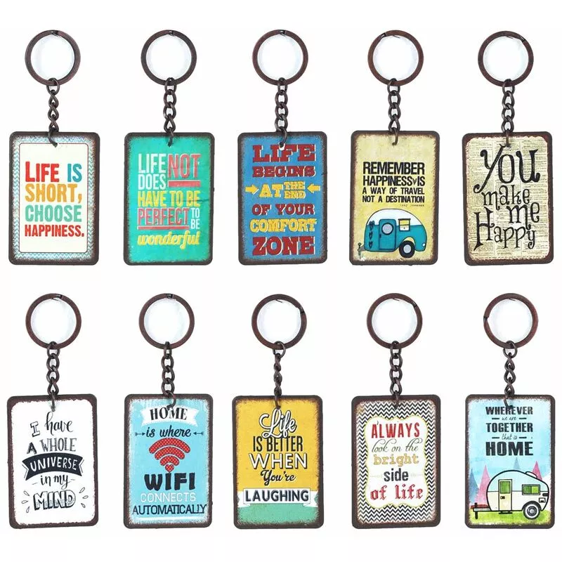 Llavero Regalo Llaveros Set 10 Unidades Complementos Multicolor 1x4x10cm 15440 - Multicolor - Signes Grimalt barato