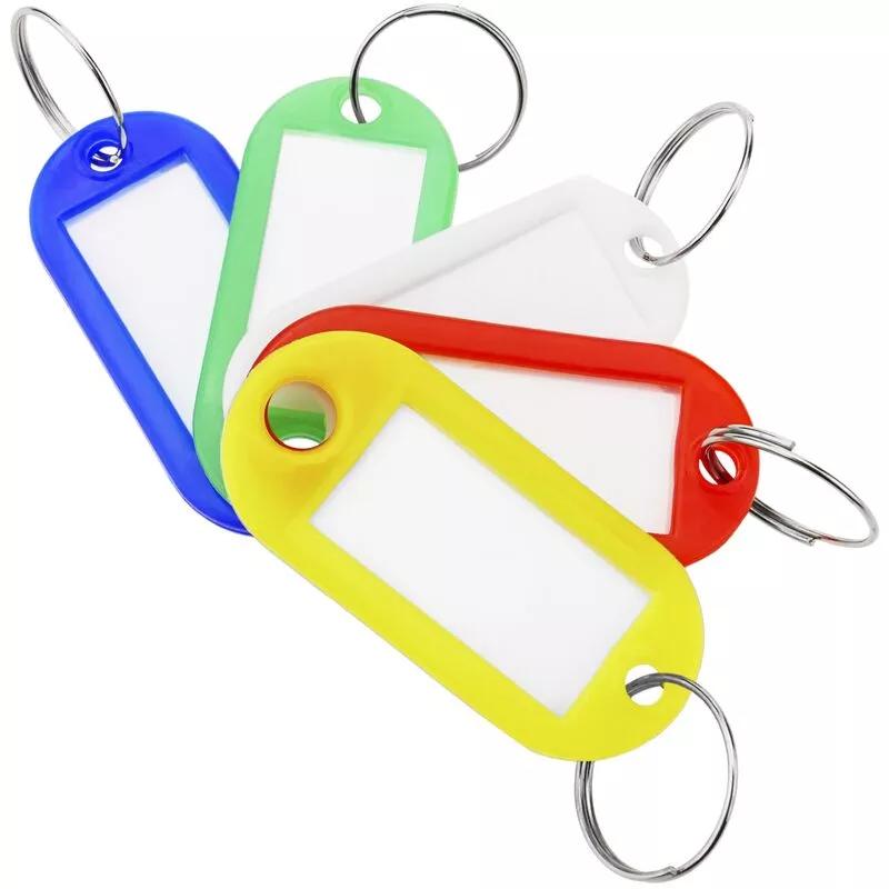 Llavero identificador de etiquetas multicolor 25 unidades - Prixprime barato
