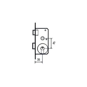 MCM - cerradura embutir 1501-2P 45 barato