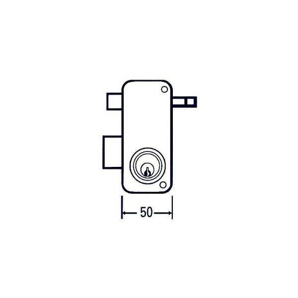 MCM - cerradura sobreponer 2556 ap 50 iz barato