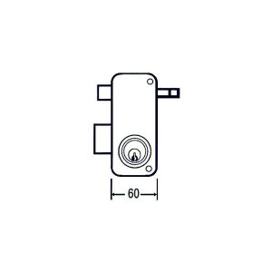 MCM - cerradura sobreponer 2556 apr 60 iz barato