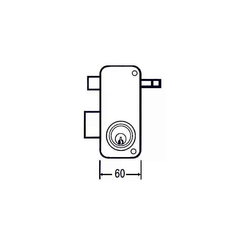 MCM - cerradura sobreponer 2556 apr 60 iz barato